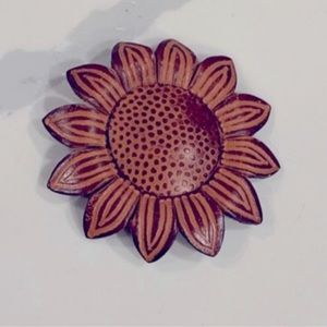 Chicos Large Flower Pin